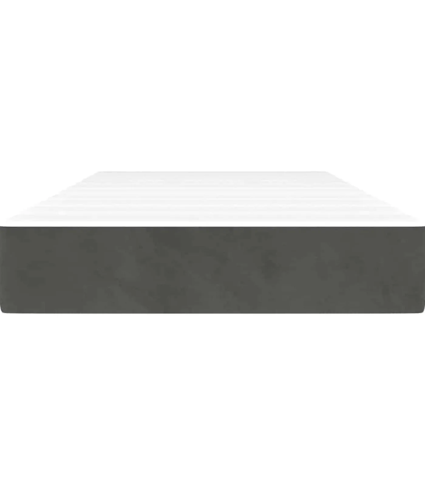 Sale Pocketveringmatras 100x210x20 cm fluweel donkergrijs Matrasbeschermer