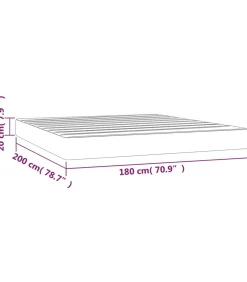 New Pocketveringmatras 180x200x20 cm fluweel donkergroen Matrasbeschermer