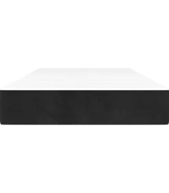Online Pocketveringmatras 80x210x20 cm fluweel zwart Matrasbeschermer