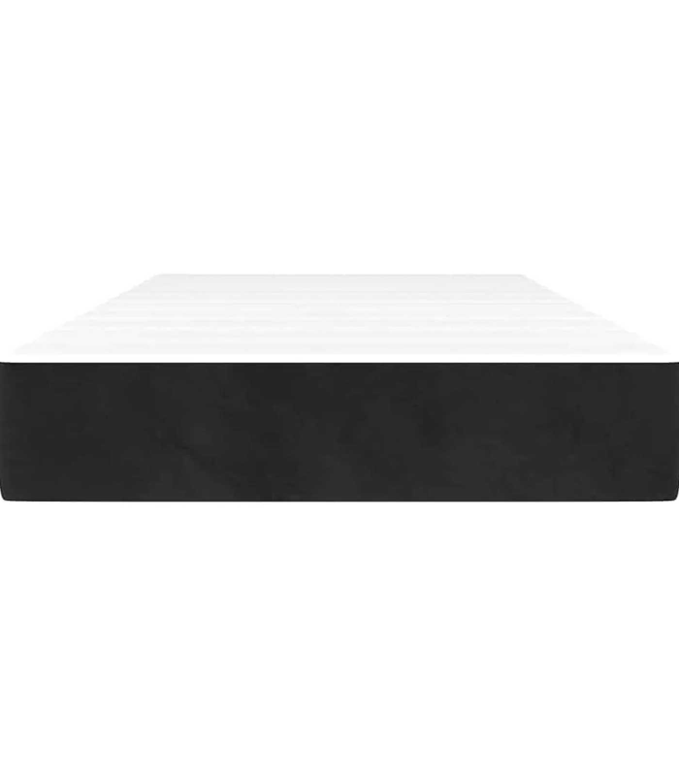 Online Pocketveringmatras 80x210x20 cm fluweel zwart Matrasbeschermer