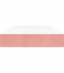 Hot Pocketveringmatras 80x210x20 cm fluweel roze Matrasbeschermer