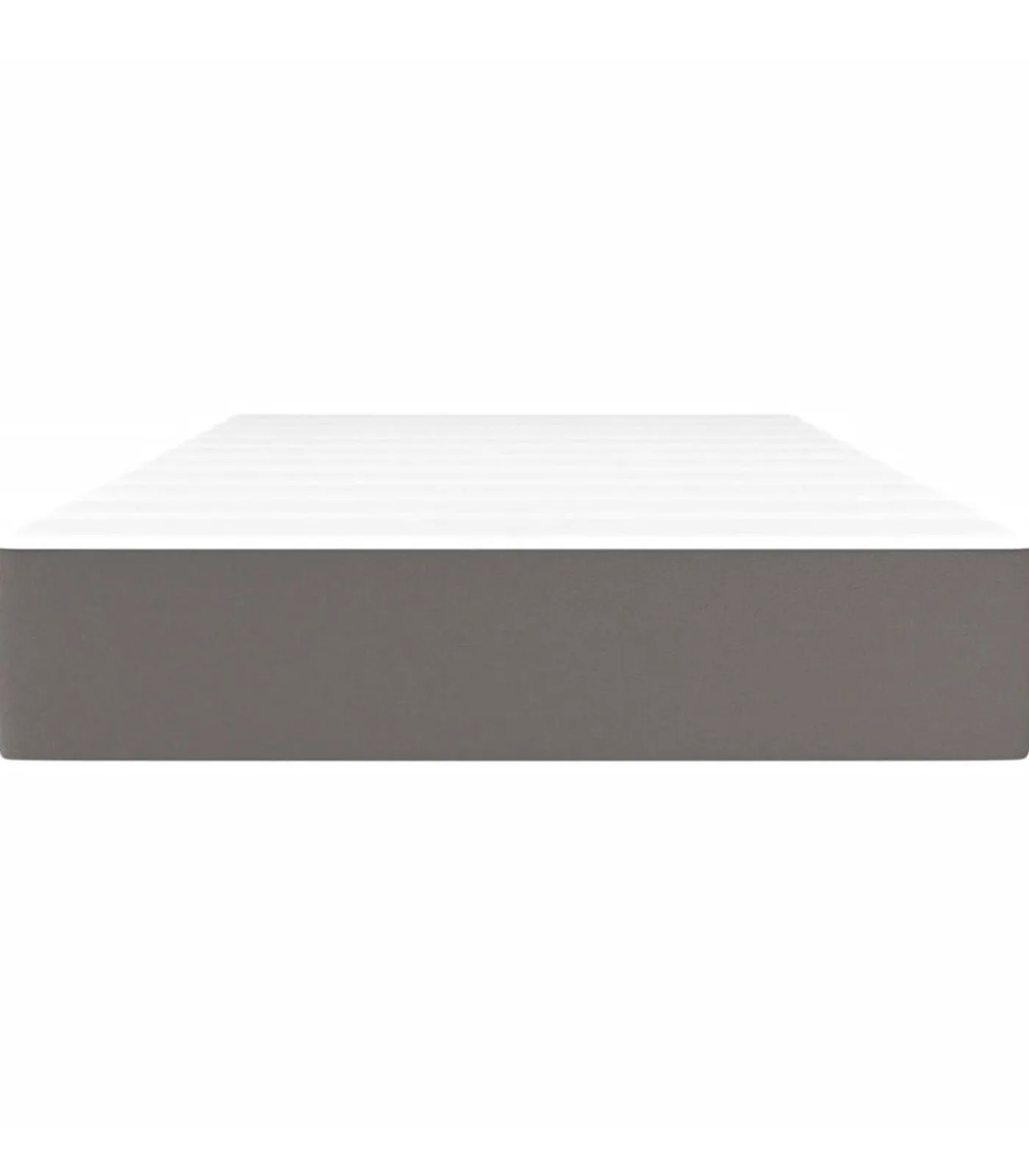 Discount Pocketveringmatras 120x190x20 cm kunstleer grijs Matrasbeschermer