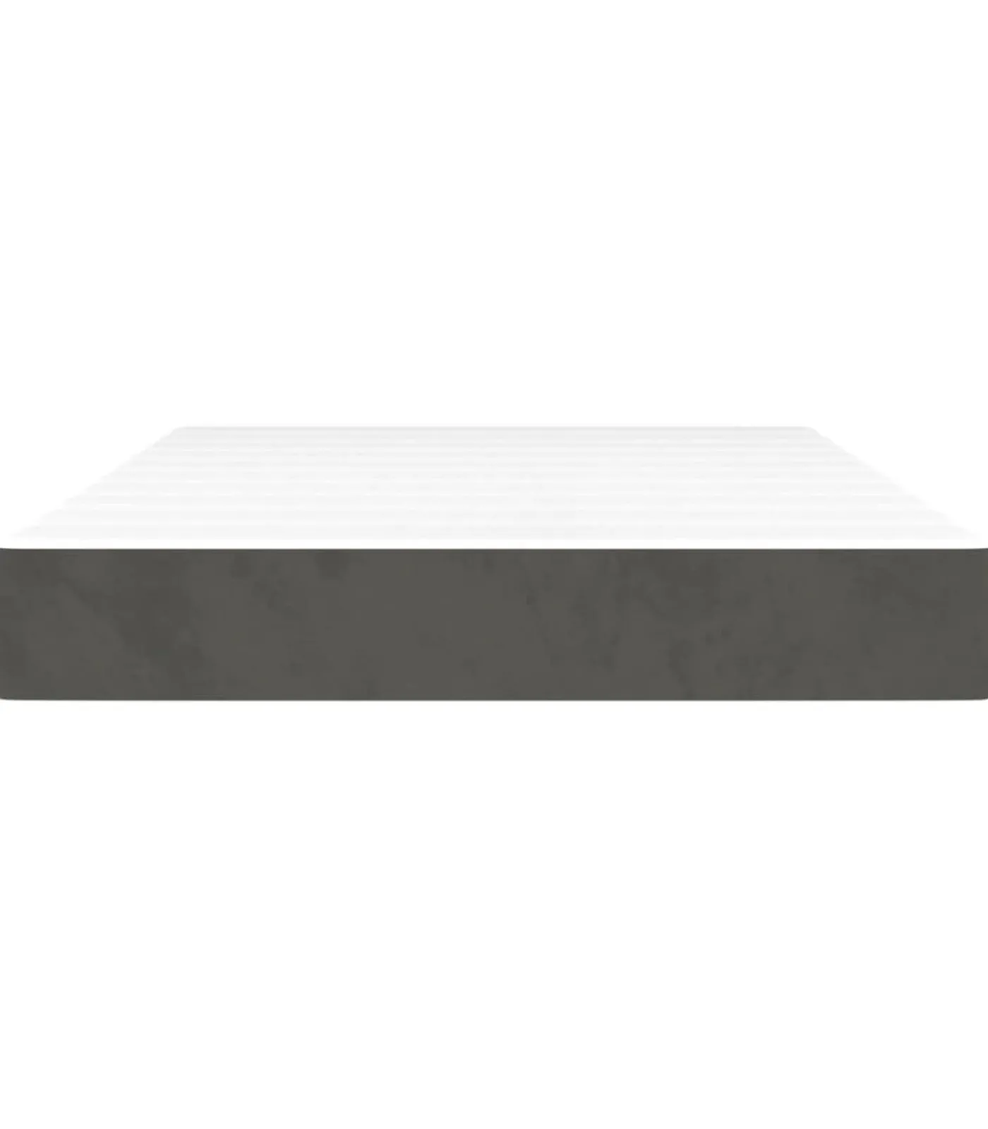 Discount Pocketveringmatras 120x200x20 cm fluweel donkergrijs Matrasbeschermer