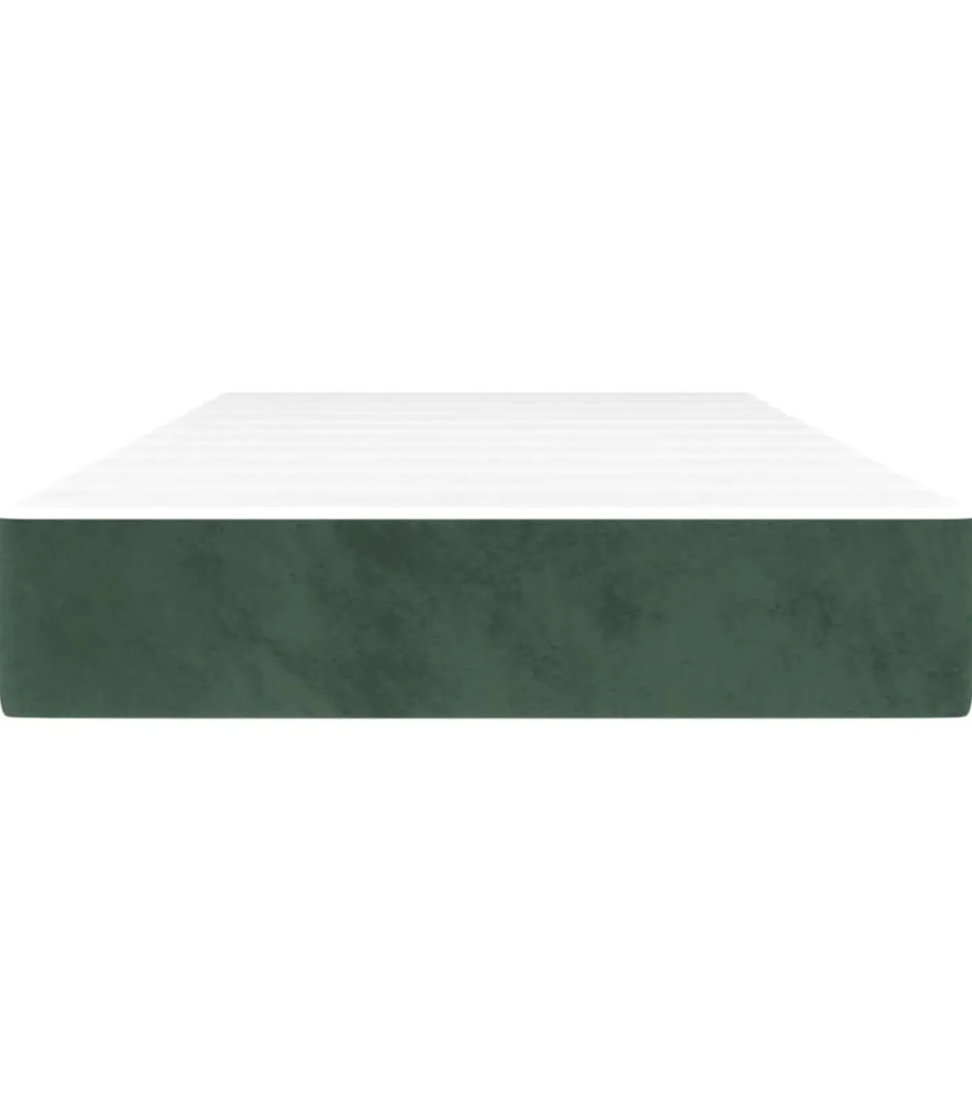 Clearance Pocketveringmatras 120x190x20 cm fluweel donkergroen Matrasbeschermer