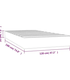 Clearance Pocketveringmatras 120x190x20 cm fluweel donkergroen Matrasbeschermer