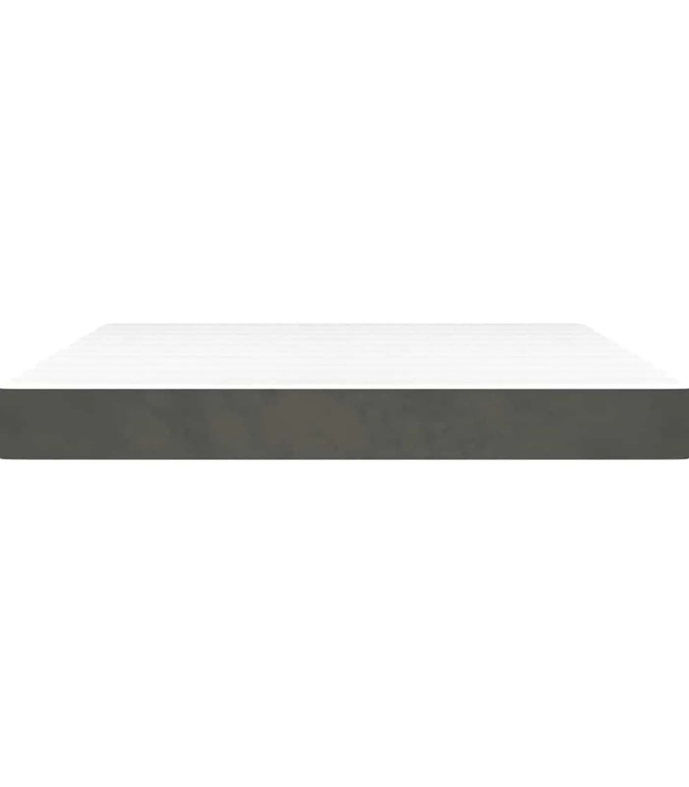 Sale Pocketveringmatras 160x220x20 cm fluweel donkergrijs Matrasbeschermer