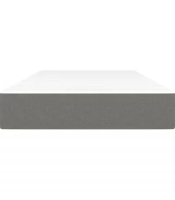 Pocketveringmatras 90x200x20 cm stof donkergrijs Matrasbeschermer