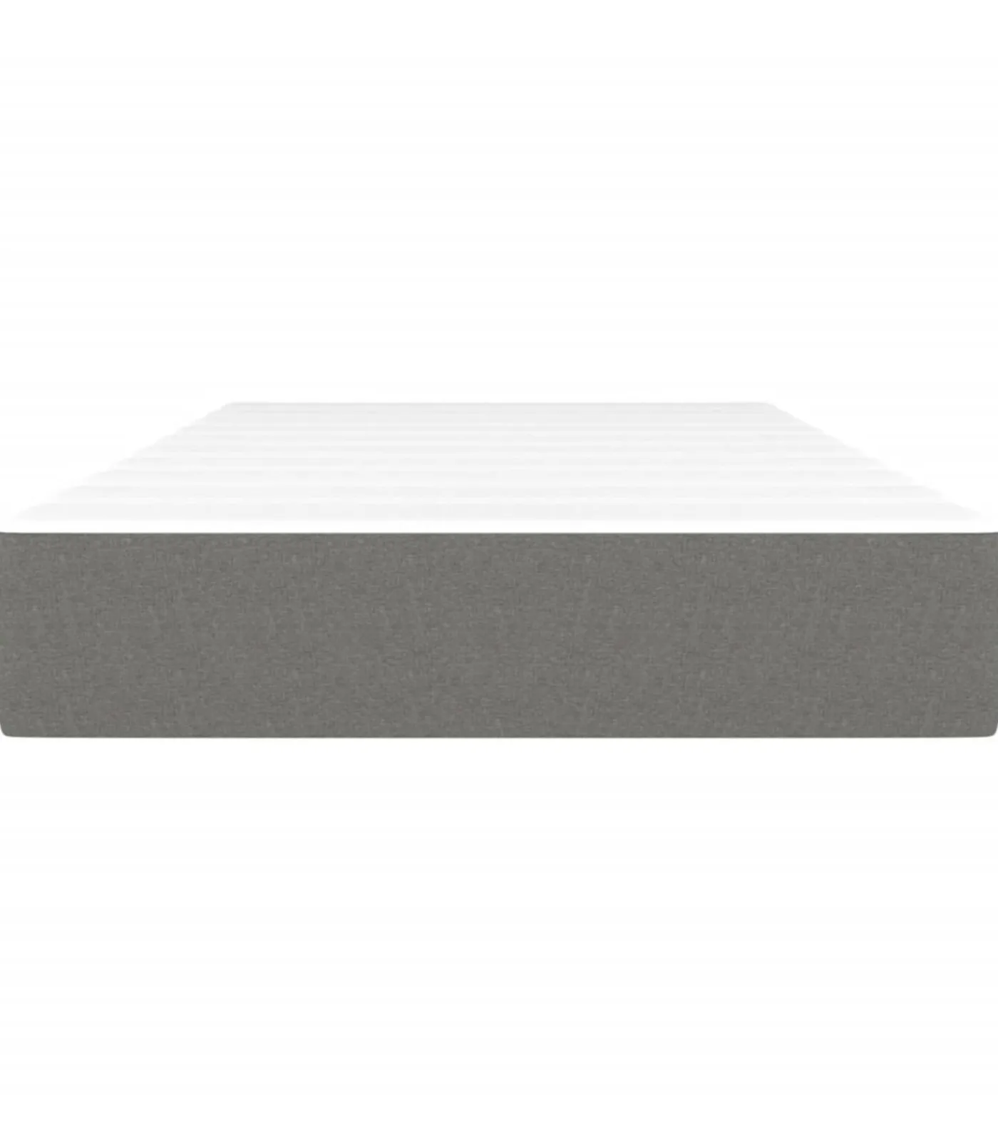 Pocketveringmatras 90x200x20 cm stof donkergrijs Matrasbeschermer