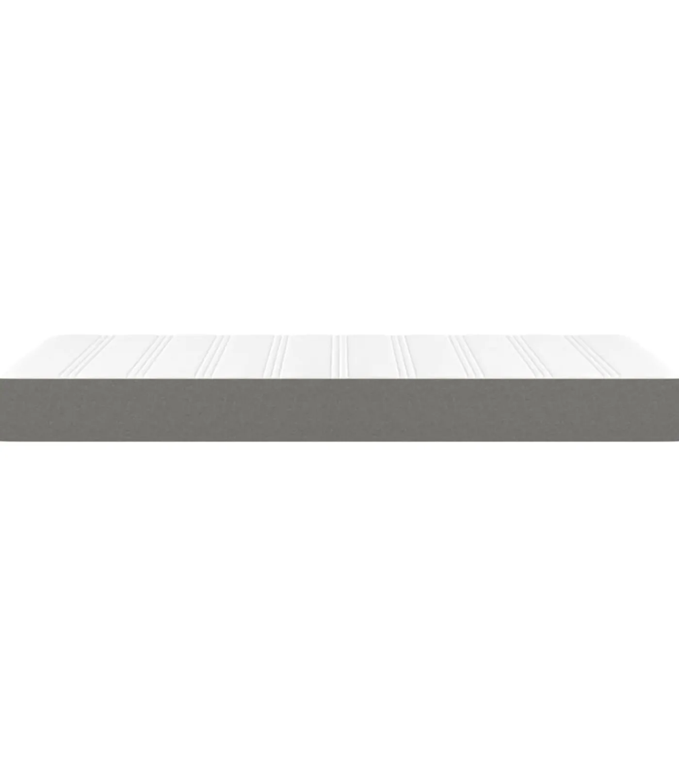Pocketveringmatras 90x200x20 cm stof donkergrijs Matrasbeschermer