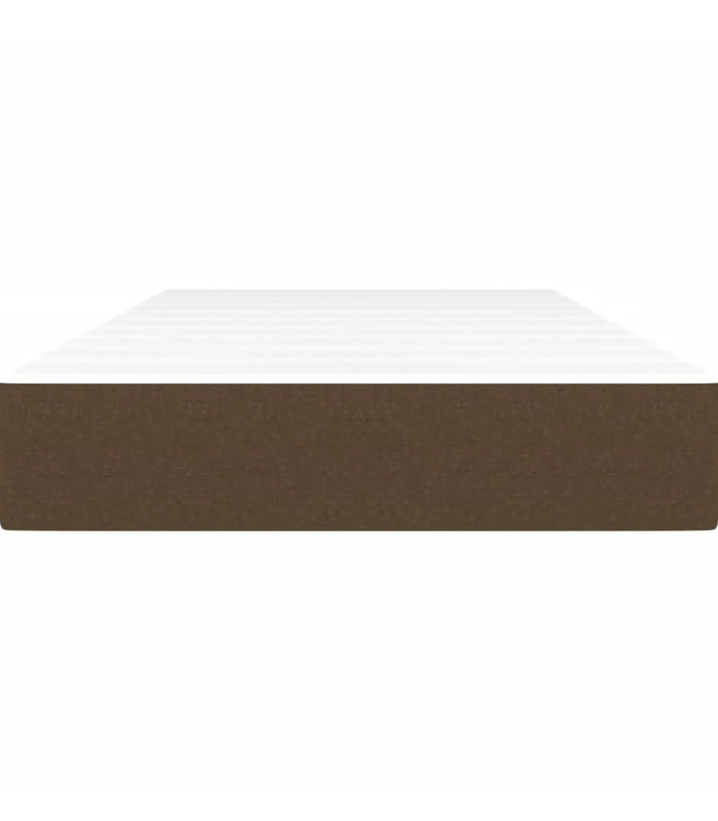 Sale Pocketveringmatras 120x190x20 cm stof donkerbruin Matrasbeschermer