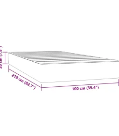 Clearance Pocketveringmatras 100x210x20 cm fluweel roze Matrasbeschermer