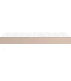 Clearance Pocketveringmatras 120x190x20 cm kunstleer cappuccinokleurig Matrasbeschermer