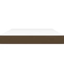 Outlet Pocketveringmatras 140x200x20 cm stof donkerbruin Matrasbeschermer