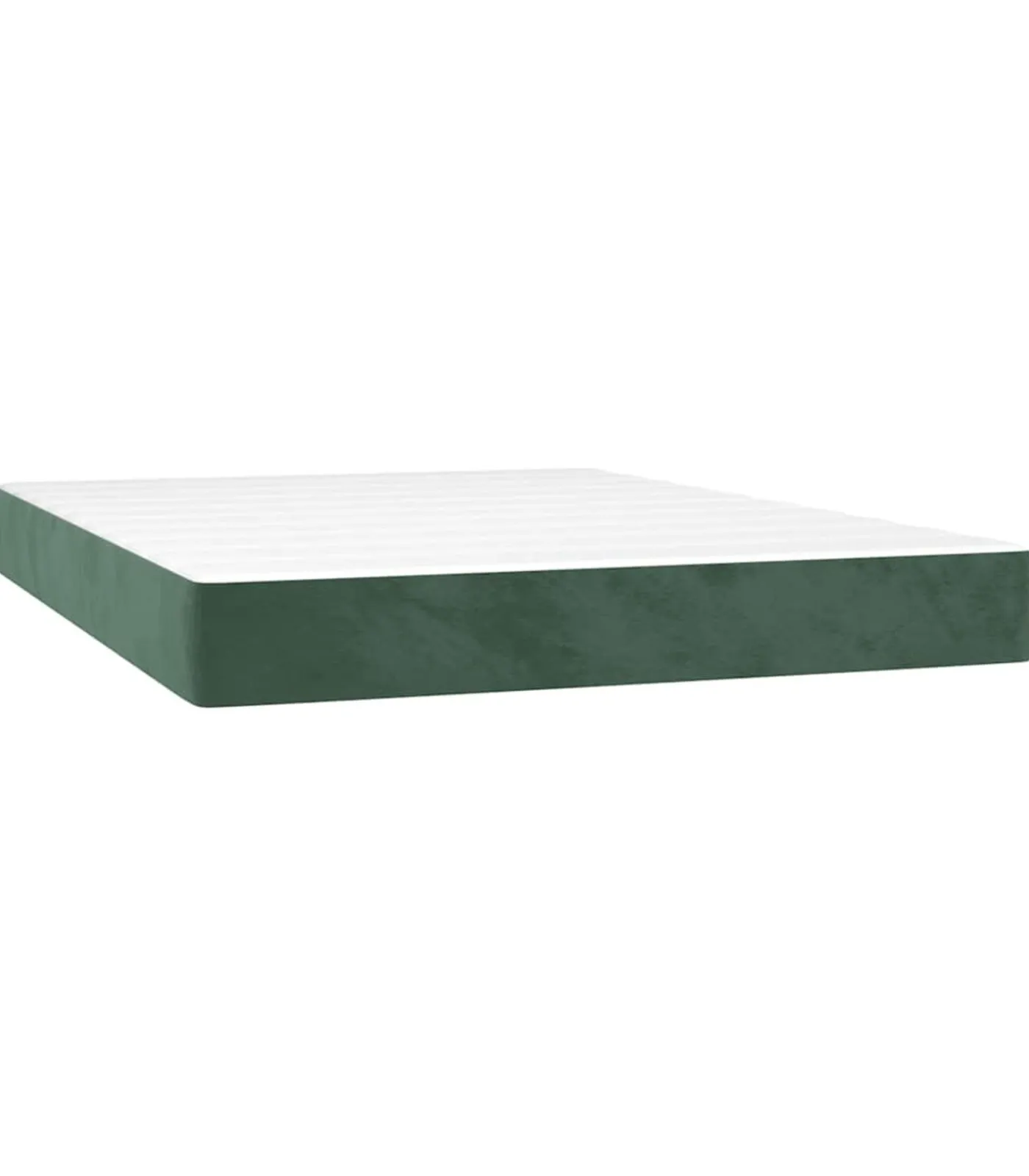 Clearance Pocketveringmatras 140x220x20 cm fluweel donkergroen Matrasbeschermer
