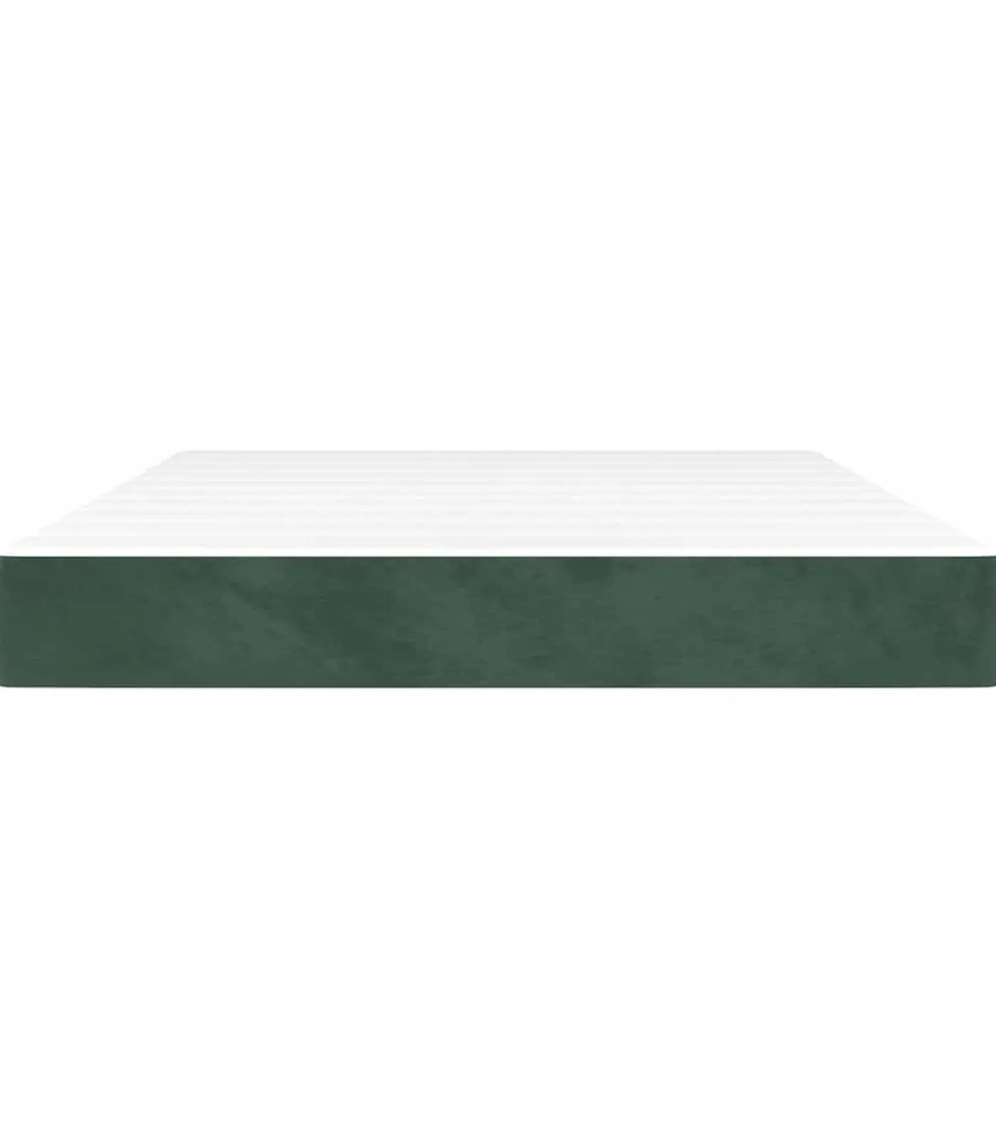 Clearance Pocketveringmatras 140x220x20 cm fluweel donkergroen Matrasbeschermer