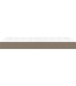 Online Pocketveringmatras 100x200x20 cm stof taupe Matrasbeschermer