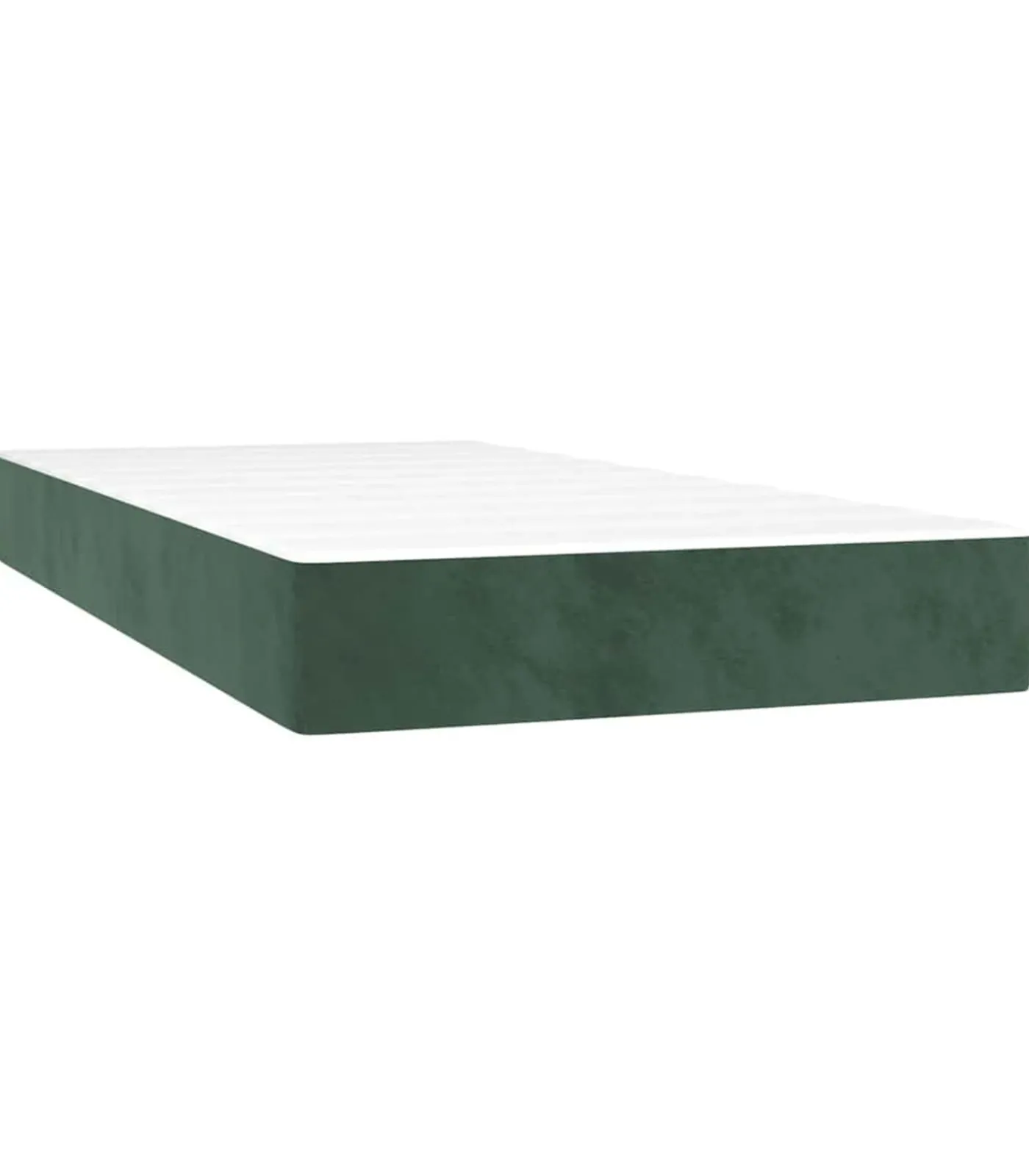 Hot Pocketveringmatras 80x210x20 cm fluweel donkergroen Matrasbeschermer