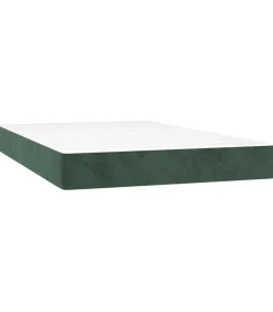 Best Pocketveringmatras 120x200x20 cm fluweel donkergroen Matrasbeschermer