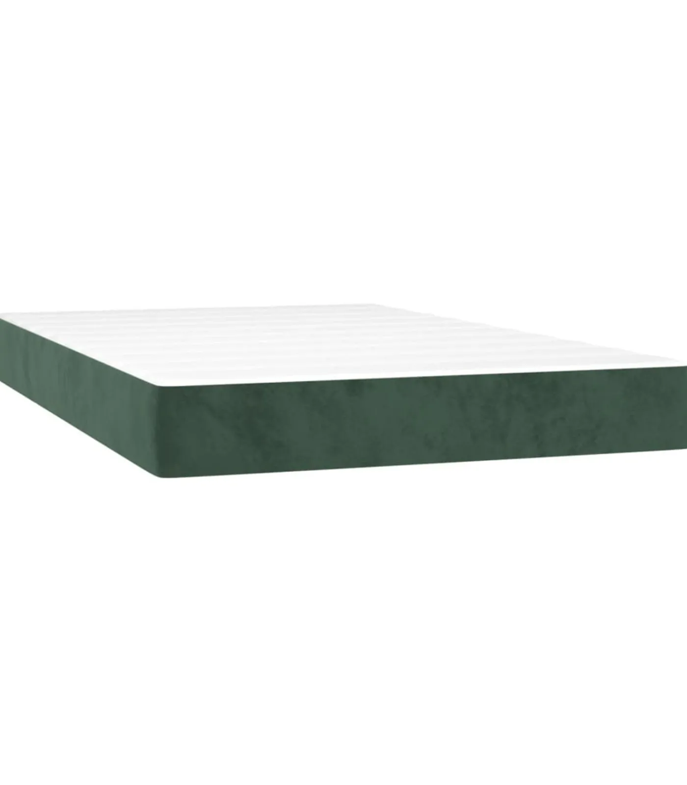Best Pocketveringmatras 120x200x20 cm fluweel donkergroen Matrasbeschermer