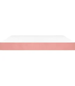 Hot Pocketveringmatras 160x220x20 cm fluweel roze Matrasbeschermer