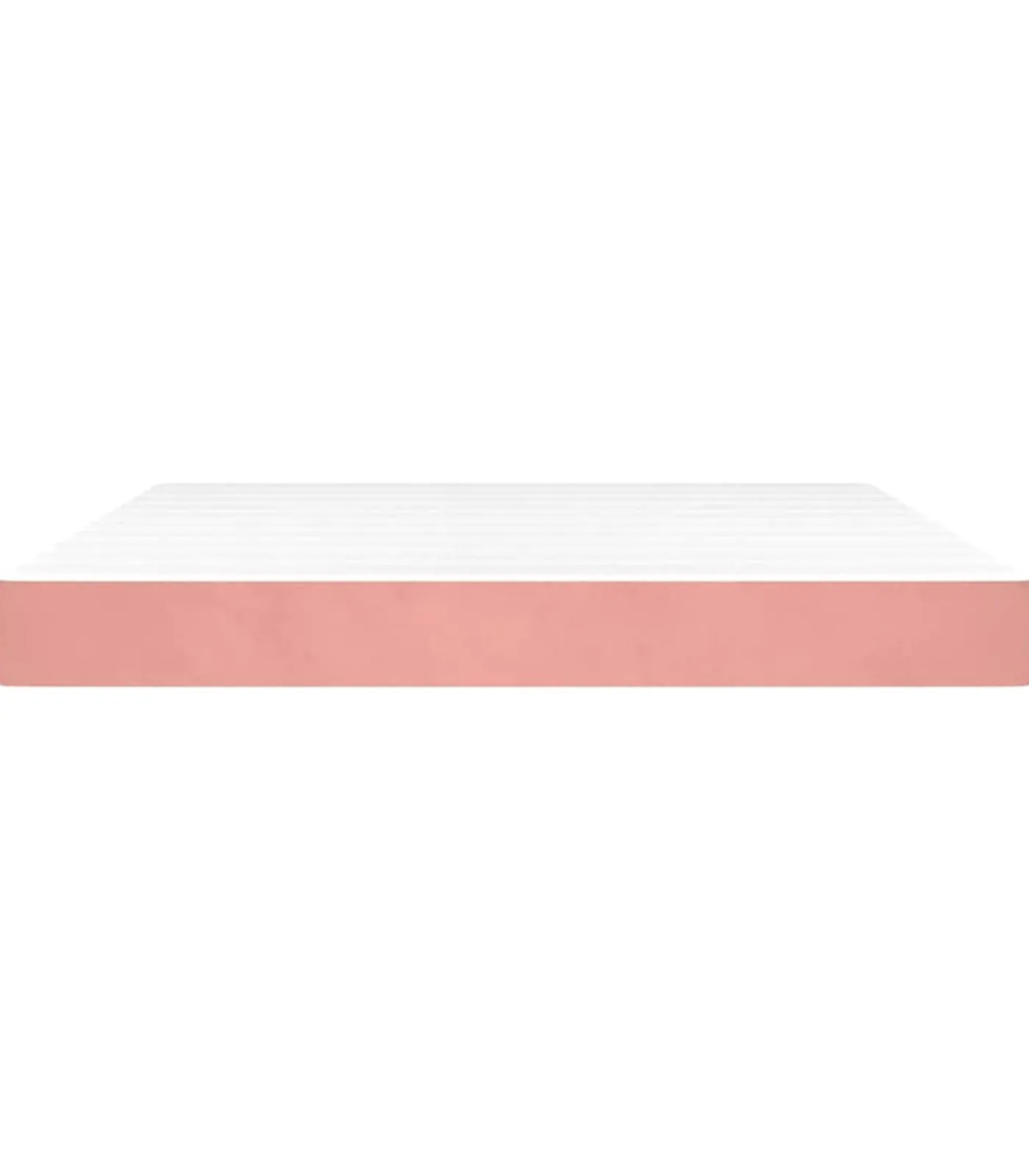 Hot Pocketveringmatras 160x220x20 cm fluweel roze Matrasbeschermer