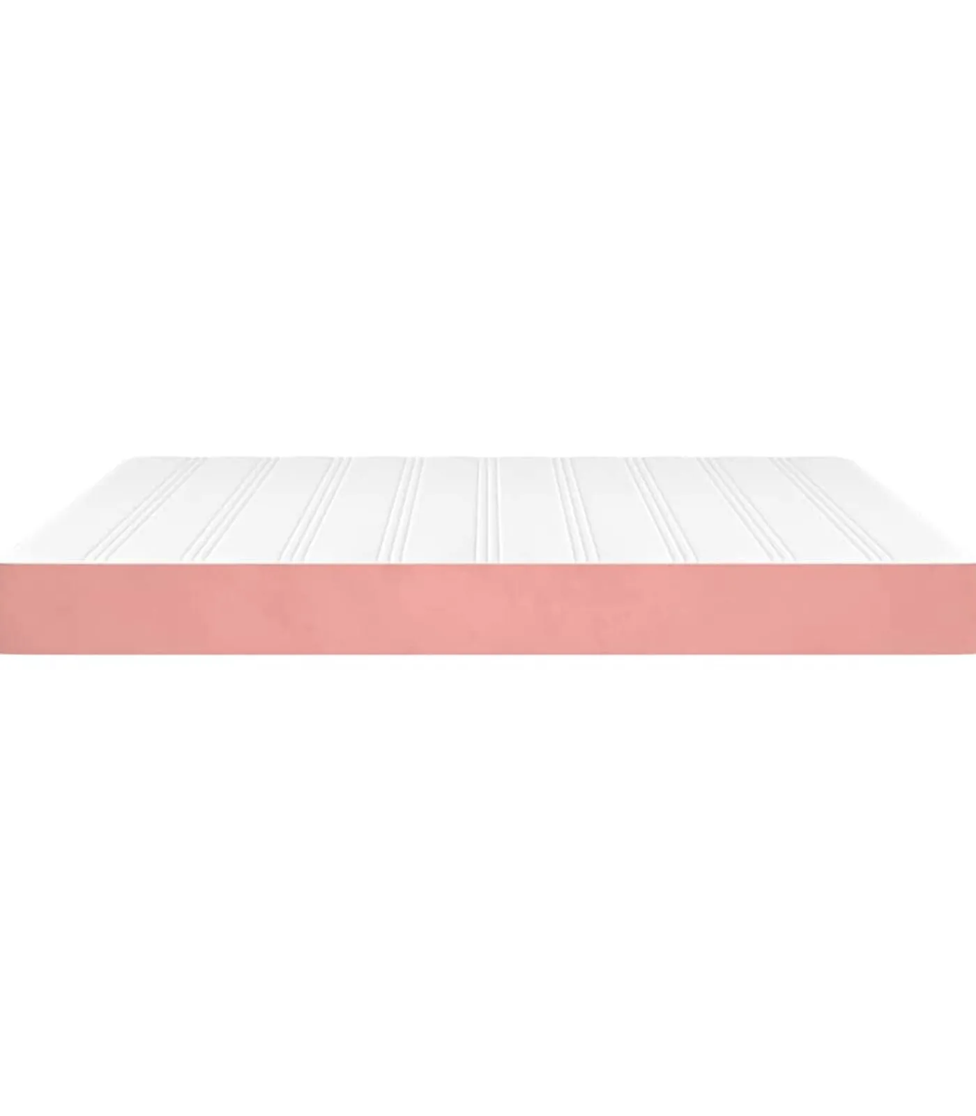 Pocketveringmatras 160x210x20 cm fluweel roze Matrasbeschermer
