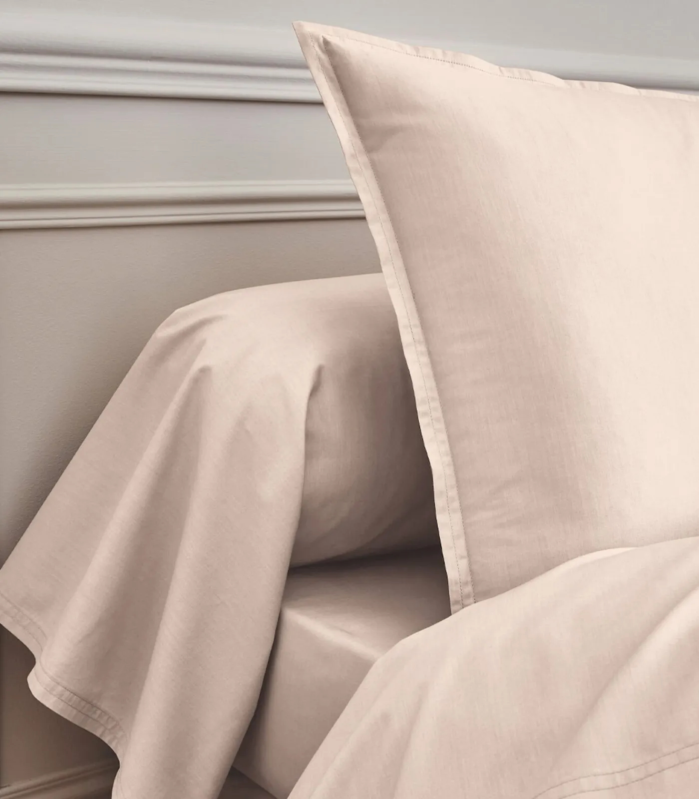 Online Première - Effen laken in katoen perkal 180x290 Lakens