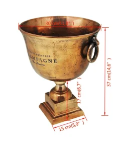 Prijzenbeker champagnekoeler koperbruin Decoratie