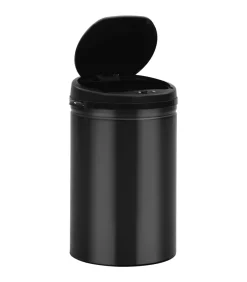 Sale Prullenbak met automatische sensor 30 L koolstofstaal zwart Manden En Bakken