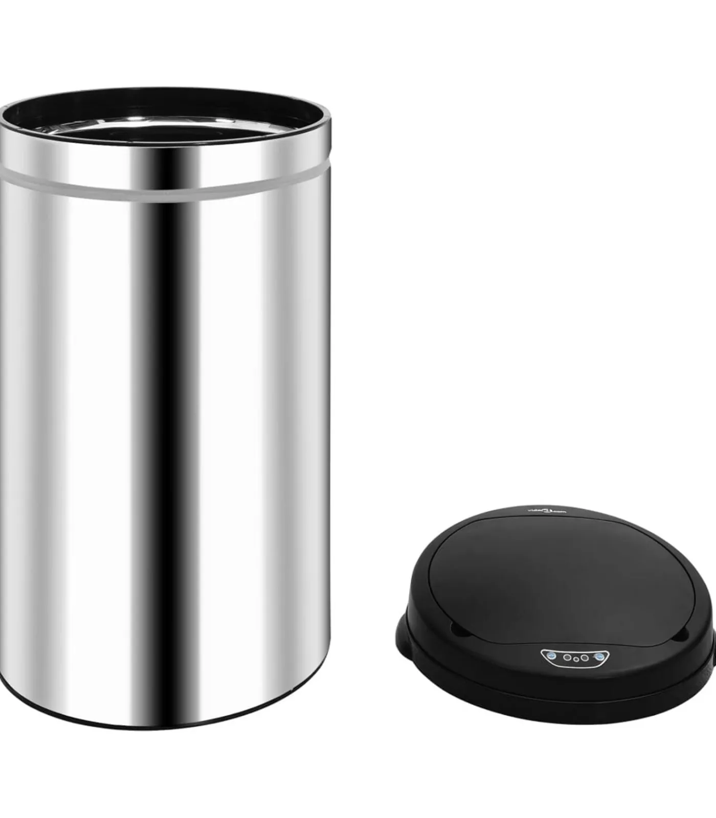Outlet Prullenbak met automatische sensor 50 L roestvrij staal Manden En Bakken
