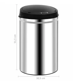Online Prullenbak met automatische sensor 30 L roestvrij staal Manden En Bakken