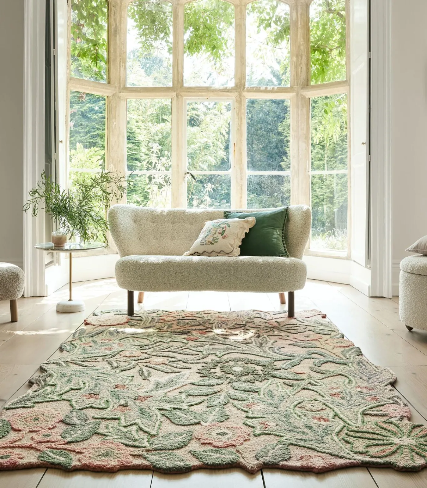 Puur wollen florale stijl tapijt PANSY Tapijten