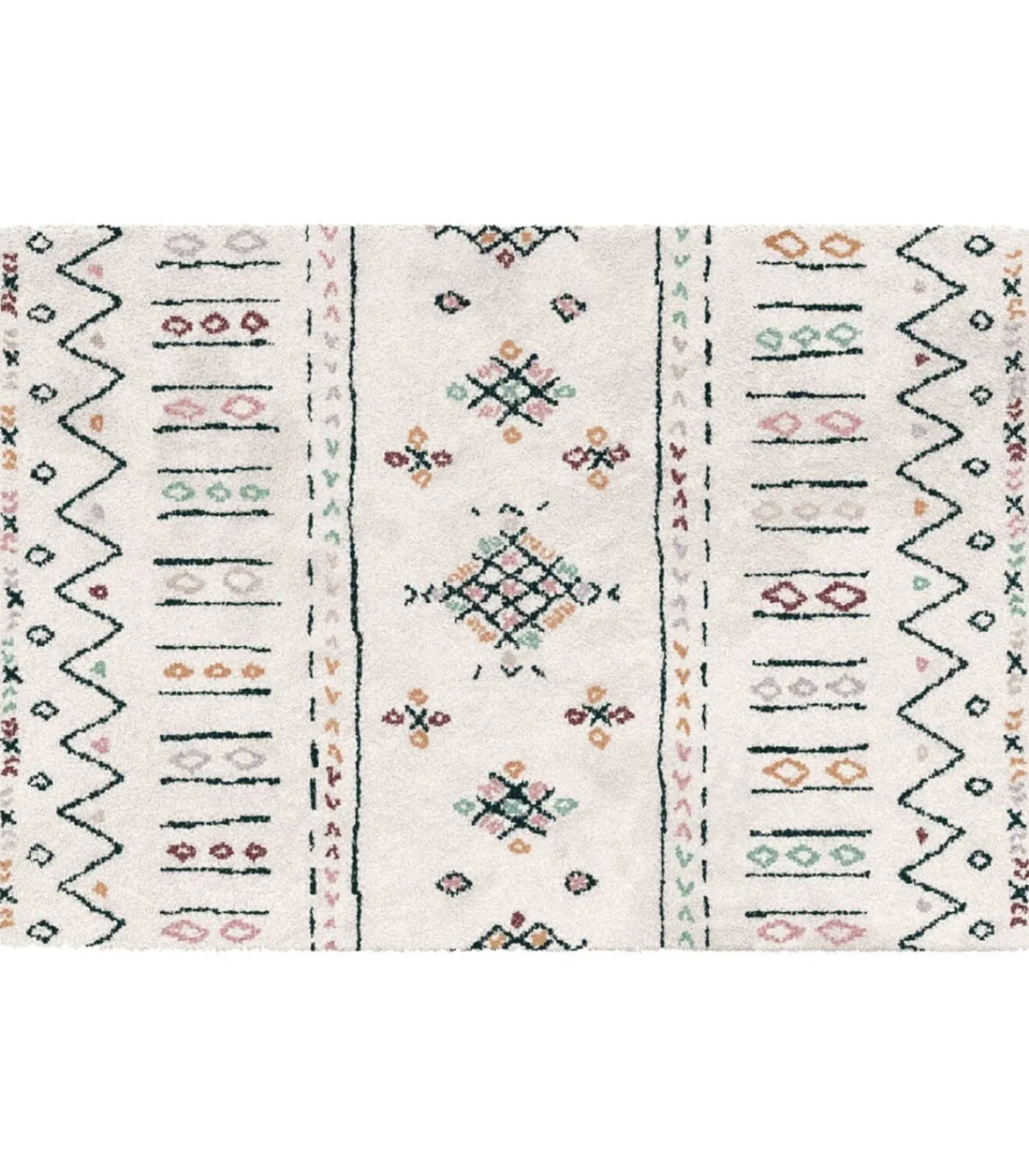 Hot Rechthoekig hoogpolig vloerkleed met etnisch patroon 120x170 cm Tapijten