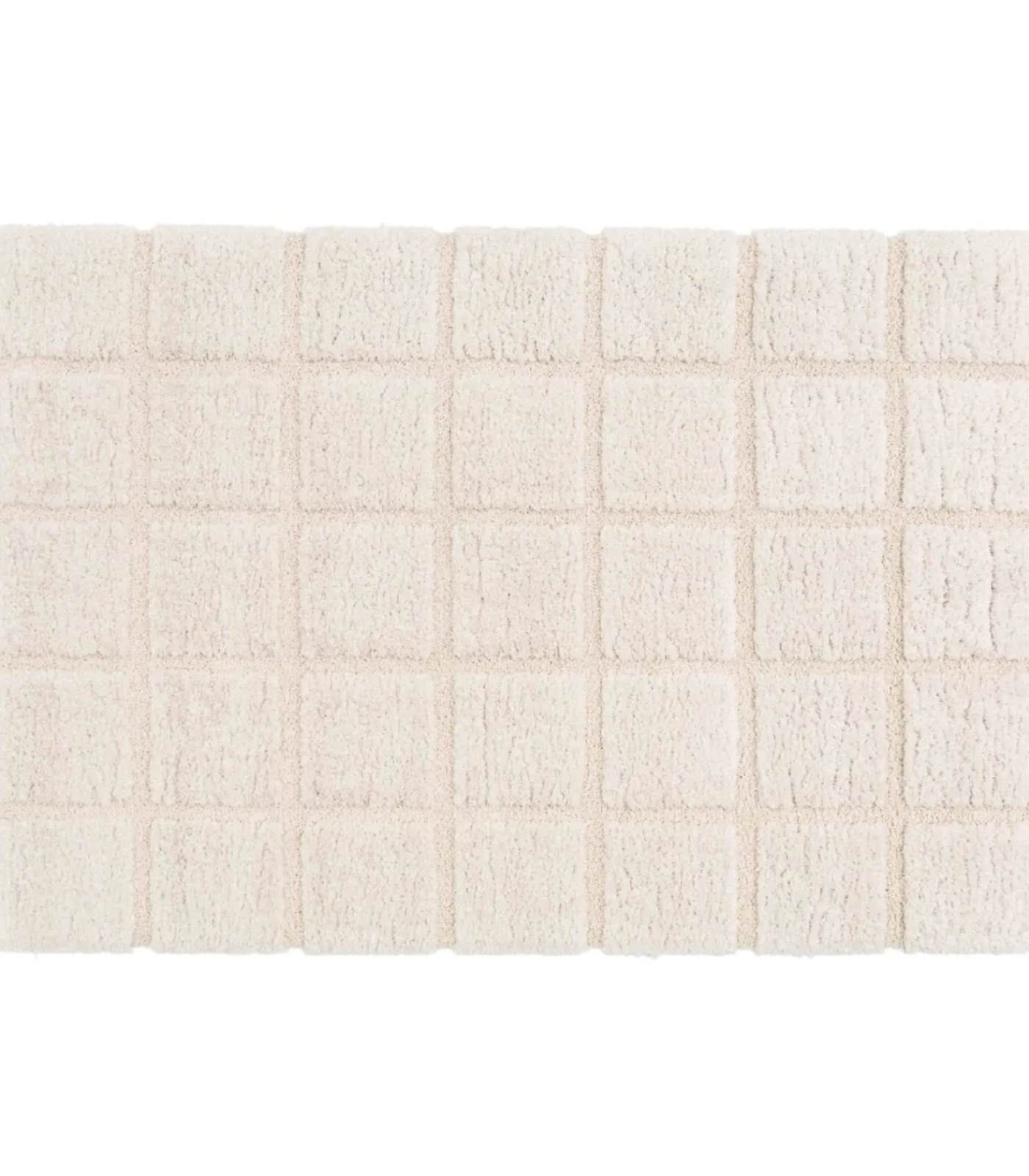 Sale Rechthoekig hoogpolig vloerkleed in ecru shaggy-stijl 120 x 170 cm Tapijten