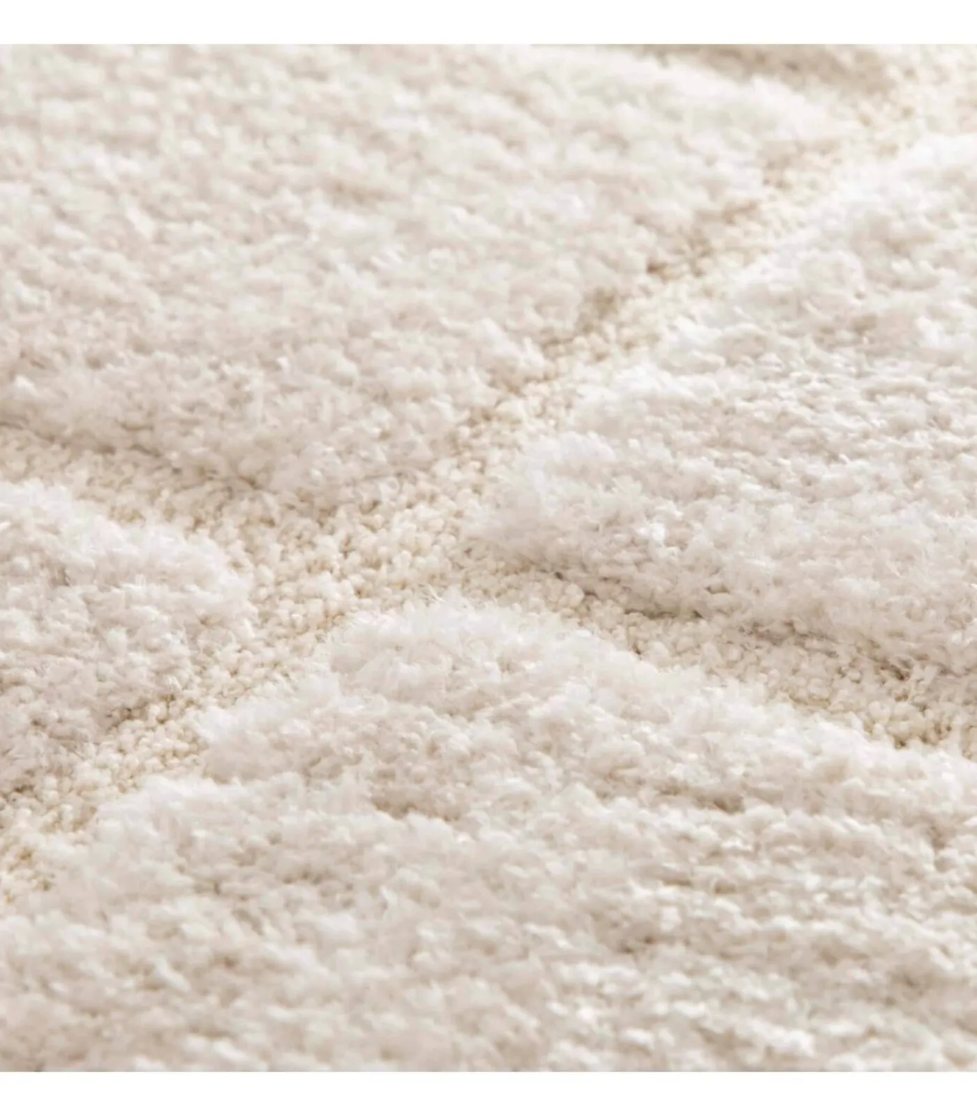 Sale Rechthoekig hoogpolig vloerkleed in ecru shaggy-stijl 120 x 170 cm Tapijten
