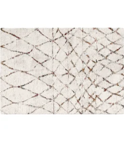 Sale Rechthoekig hoogpolig vloerkleed met etnisch patroon 120x170 cm Tapijten