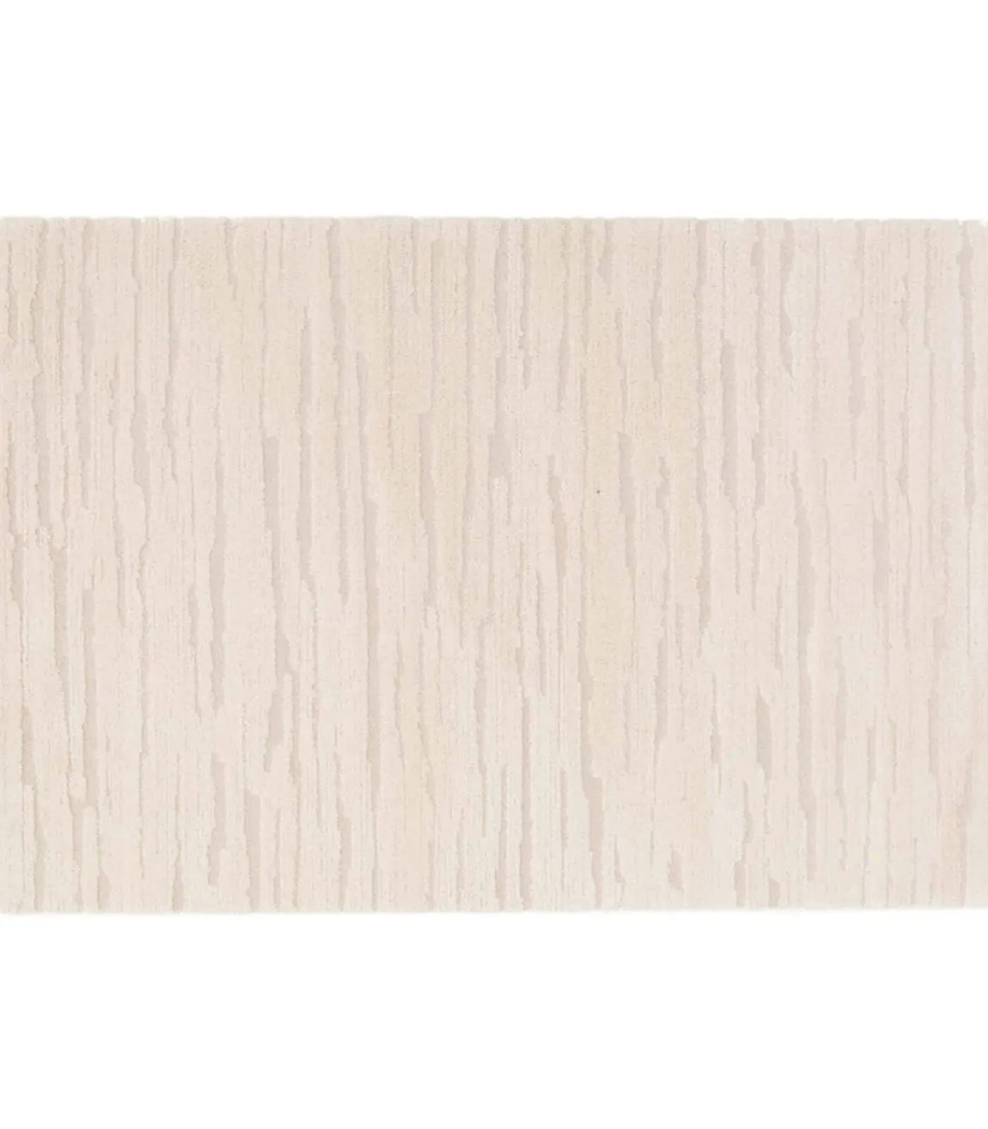 Outlet Rechthoekig laagpolig vloerkleed in effen ecru patroon 120 x 170 cm Tapijten