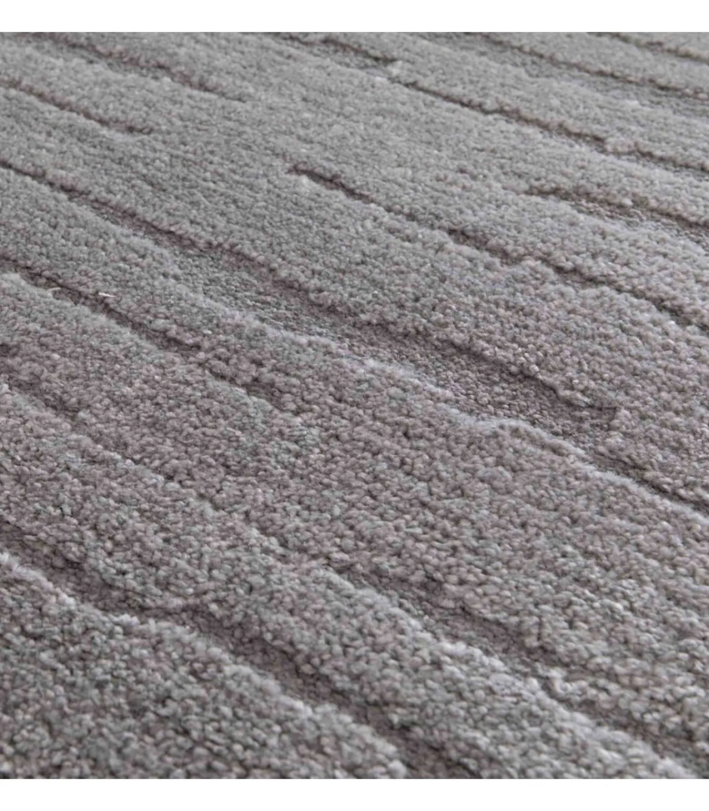 New Rechthoekig laagpolig vloerkleed effen grijs patroon 160 x 230 cm Tapijten