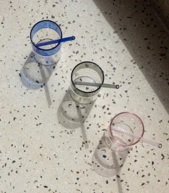 New Rietje 20cm glas blauw Cruse - set/4 Glazen & Karaffen