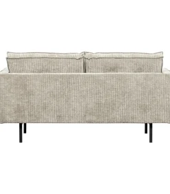 Online Rodeo Zits Bank - Ribstof - Donkerzand - 85x190x86 Zetels