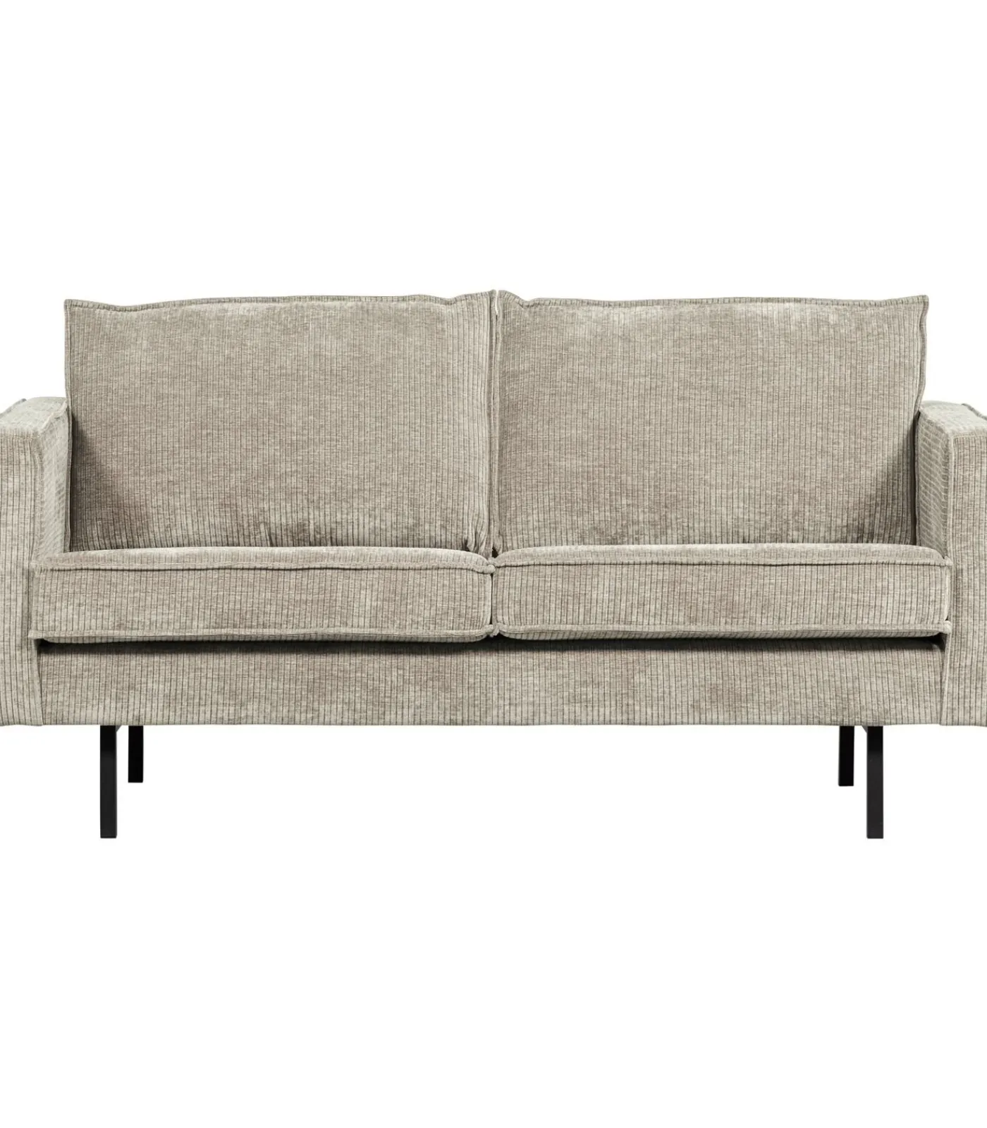 Online Rodeo Zits Bank - Ribstof - Donkerzand - 85x190x86 Zetels