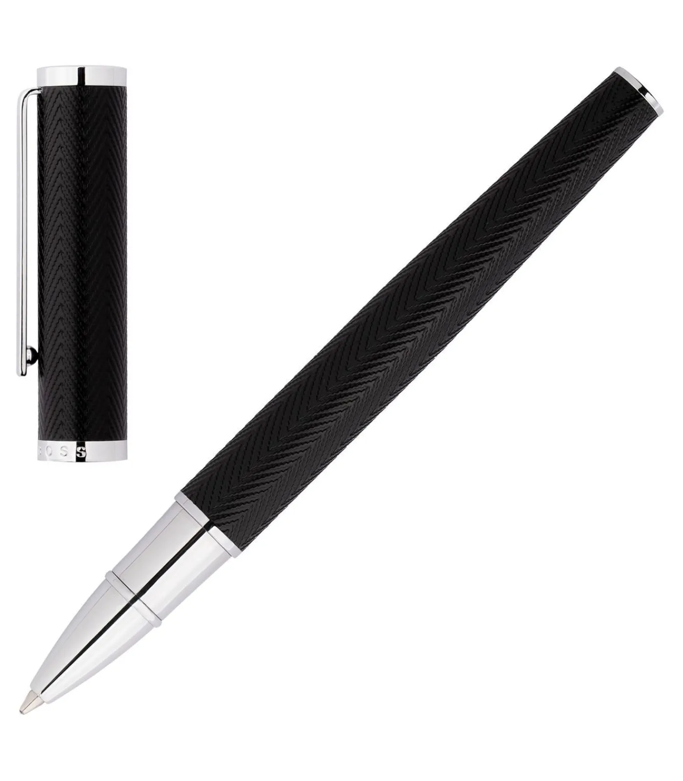 Clearance Rollerpen Formation Herringbone Chrome Pennen & Potloden