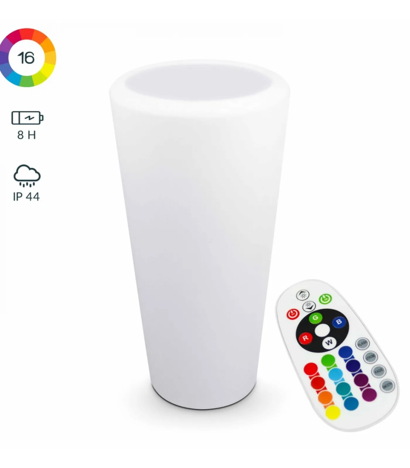 Online Ronde LED verlichte vaas Vazen