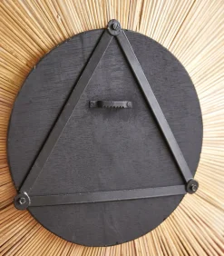 Online Ronde spiegel van natuurvezel 60 cm Iris Spiegels