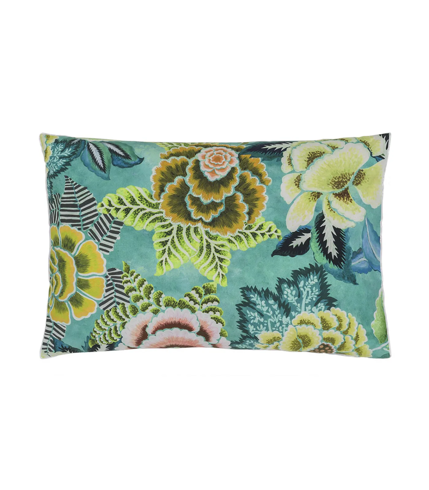 Online Rose de Damas - Kussensloop in katoen perkal met print Kussenslopen