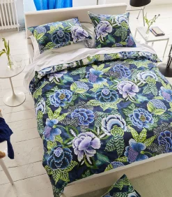 Clearance Rose de Damas - Kussensloop in katoen perkal met print Kussenslopen