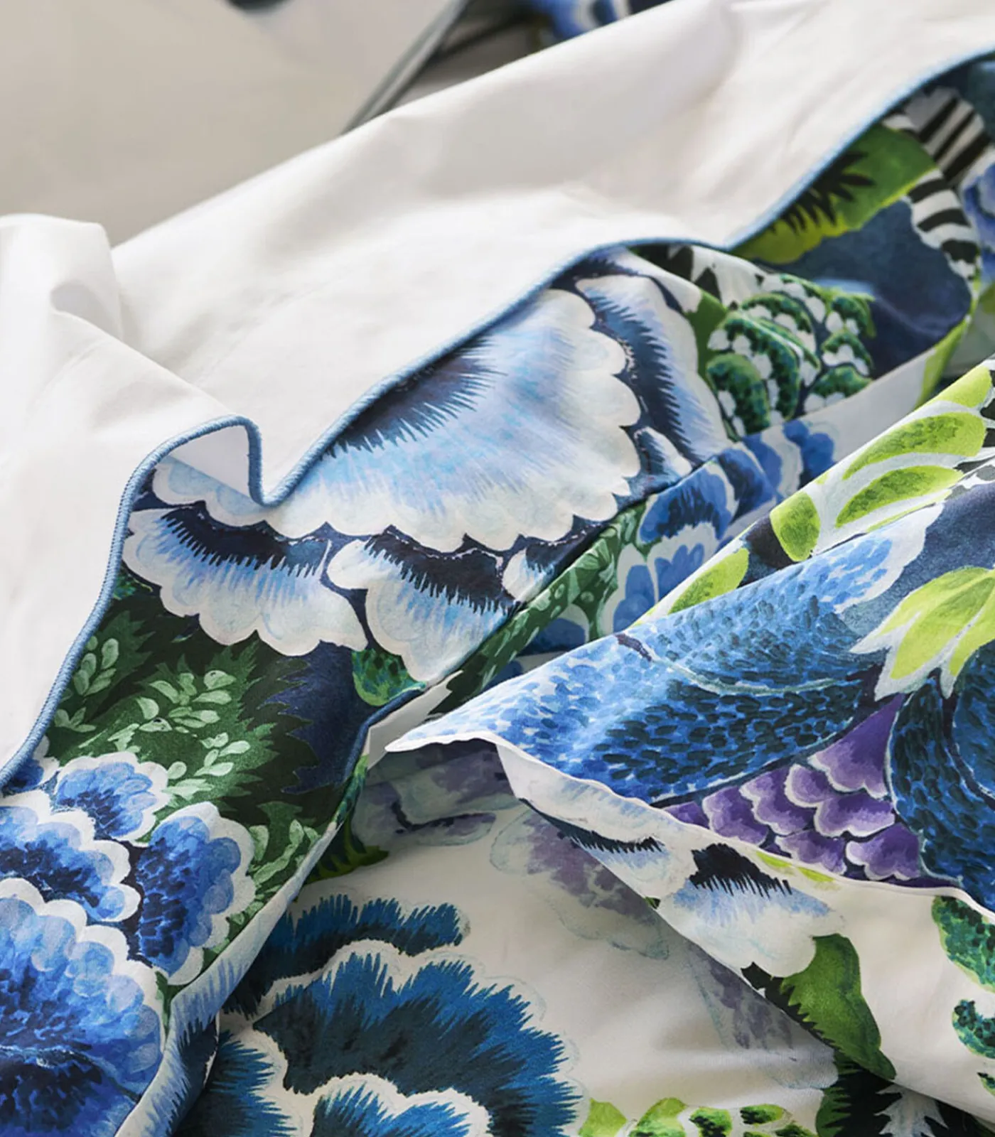 Clearance Rose de Damas - Kussensloop in katoen perkal met print Kussenslopen