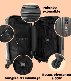 Outlet Ruimbagage koffer met 4 wielen en TSA slot (Kunst - Vermeer - Melkmeisje - Oude meester) Trolleys