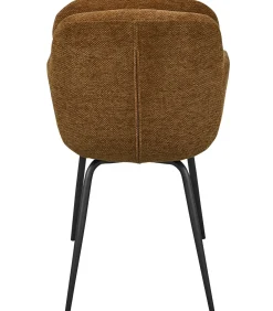 Clearance Runa Eetkamerstoelen - Polyester - Caramel - Set van 6 Stoelen