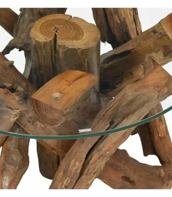 Hot Salontafel 60 cm massief teak drijfhout Tafels